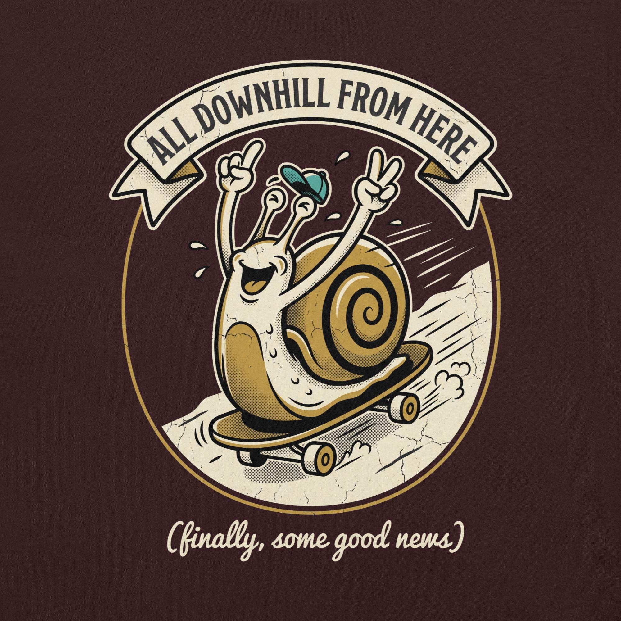 All Downhill From Here tee